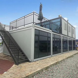 Portable Flat-Pack Steel Container for House