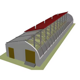 Prefabricated Metal Steel Structure Building Chicken Warehouse Cow Shed Pig Farm Farm Warehouse Durable Prefab Farm Barn