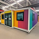 20ft 40ft Expandable Steel Wooden Container House Made Sandwich Panel for Hotel Use for Living Room Hotel Use