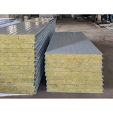 Cold Room Insulated Metal Panels PIR Wall Polyurethane Sandwich Panel with Fireproof Rock Wool Steel Material
