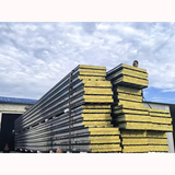 Flame Retardant Fireproof Rock Wool Sandwich Insulation Corrugated Steel Tile Roof Panel Galvanized Steel Color for Building