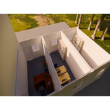 Large Light-Structural Steel Prefab Container House Cheap Modular House