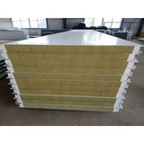 Steel Rock Wool Sandwich Wall and Roof Panel Fire and Sound Proof