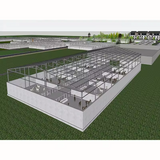 Prefabricated Metal Steel Structure Building Chicken Warehouse Cow Shed Pig Farm Farm Warehouse Durable Prefab Farm Barn
