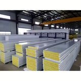 Modern Insulated EPS Rock Wool Board Insulated Metal PIR Wall Roof Panel PU Poliuretan Polyurethane Sandwich Panel Cold Panel