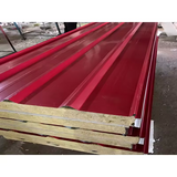 Steel Rock Wool Sandwich Wall and Roof Panel Fire and Sound Proof