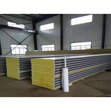 Modern Waterproof Rock Wool Roof Sandwich Panels for Cold Storage Prefabricated Buildings Use