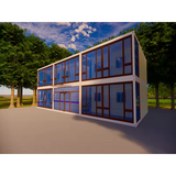 Insulated Prefab Flat Pack Container Homes Building Prefabricated House for France