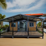 Modern Design Expandable Prefabricated Steel Container House Foldable Sandwich Panel for Living Room Use